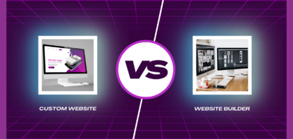custom website vs. website builder